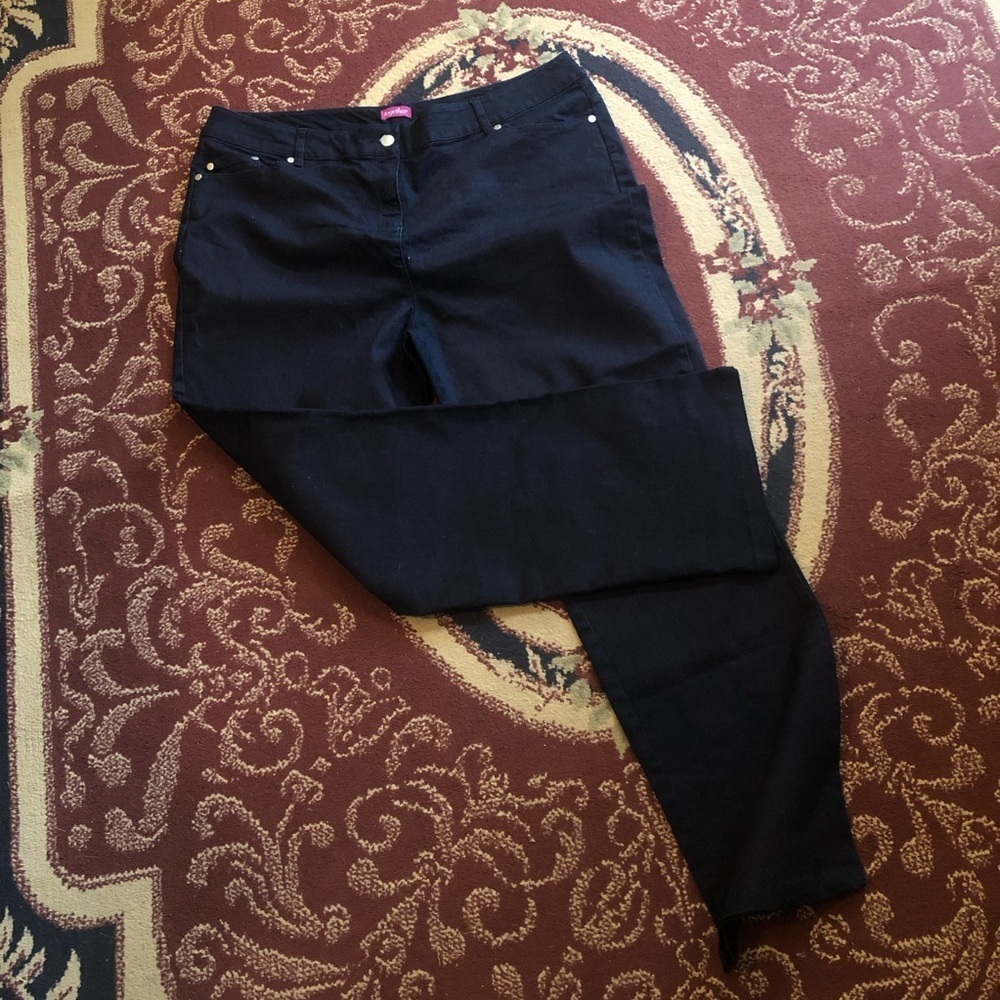 Together dark blue Straight Leg Jeans-size 18 38” round -worn once